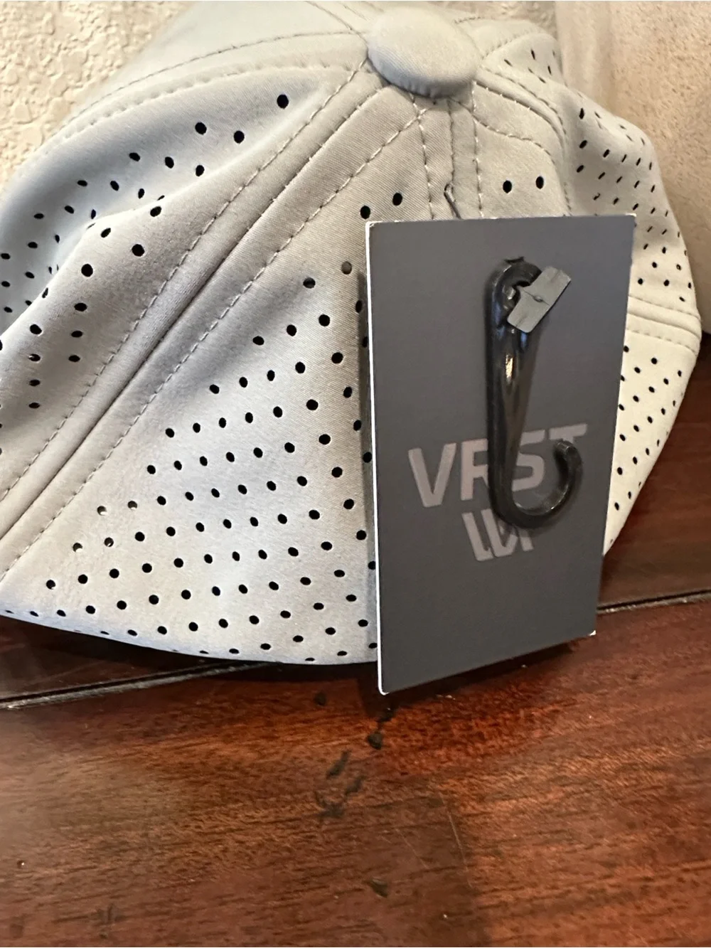 Light Gray Performance Hat with Subtle Logo